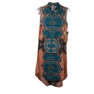 Aratta Sleeveless Maxi Duster Dress Lace on back NWT sz S